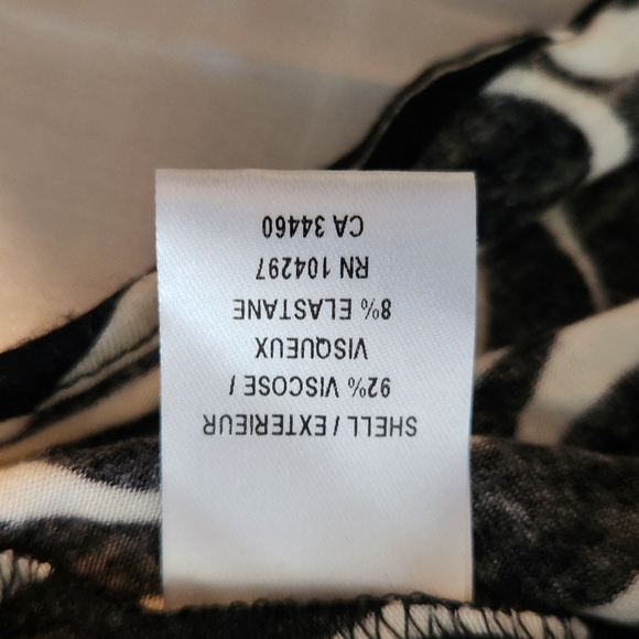 An Original Milly Black/White Jersey Knit Surplice Dress small - Picture 5 of 10